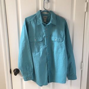 Turquoise men’s L.L.Bean Shirt Size M